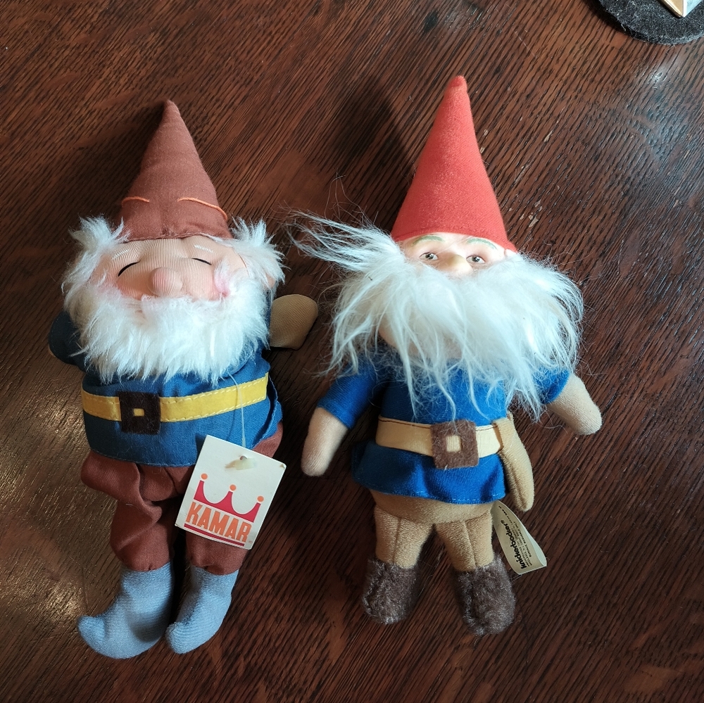 Vintage Japanese Kamar Company Gnome Rubber & Plush Dolls - New Conditio w/Tags! - Picture 11 of 14
